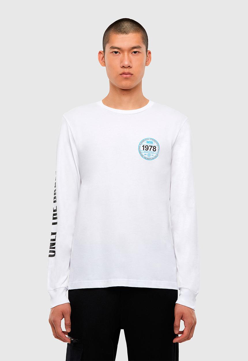 Diesel  - T-diegos ls k42 T-shirt - white