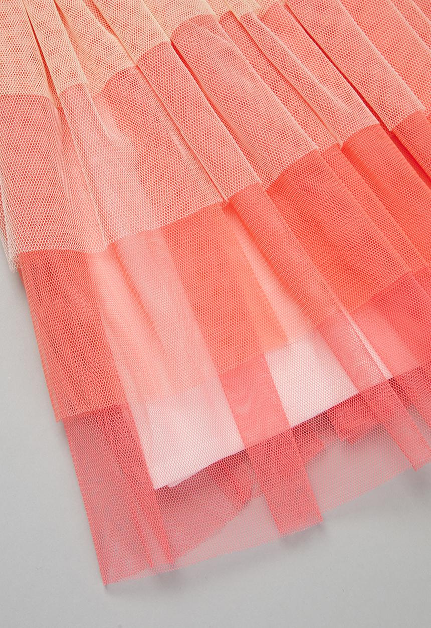 Pop Candy - Tiered mesh combo dress - multi 