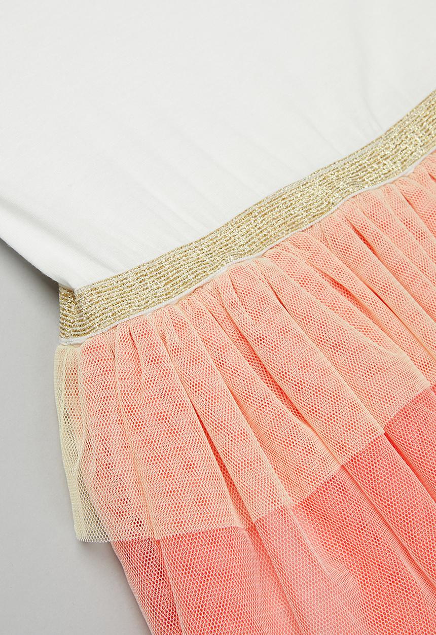 Pop Candy - Tiered mesh combo dress - multi 