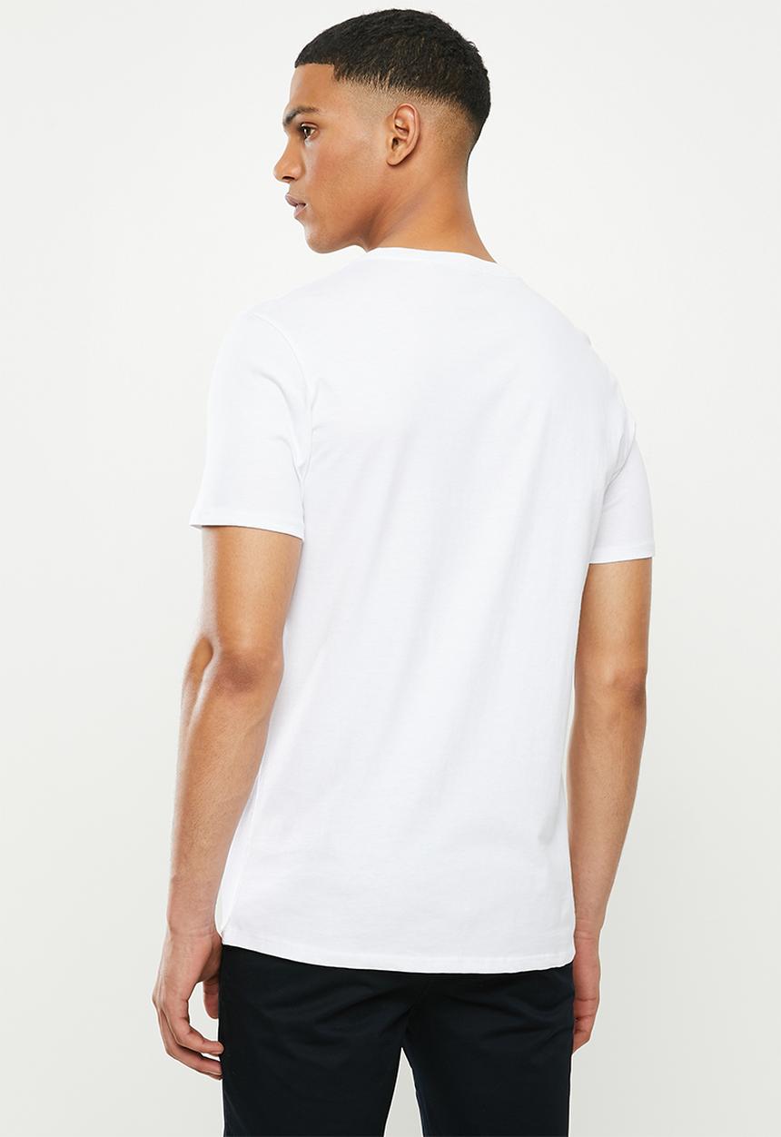 GUESS - Short sleeve Guess core triangle tee -  white