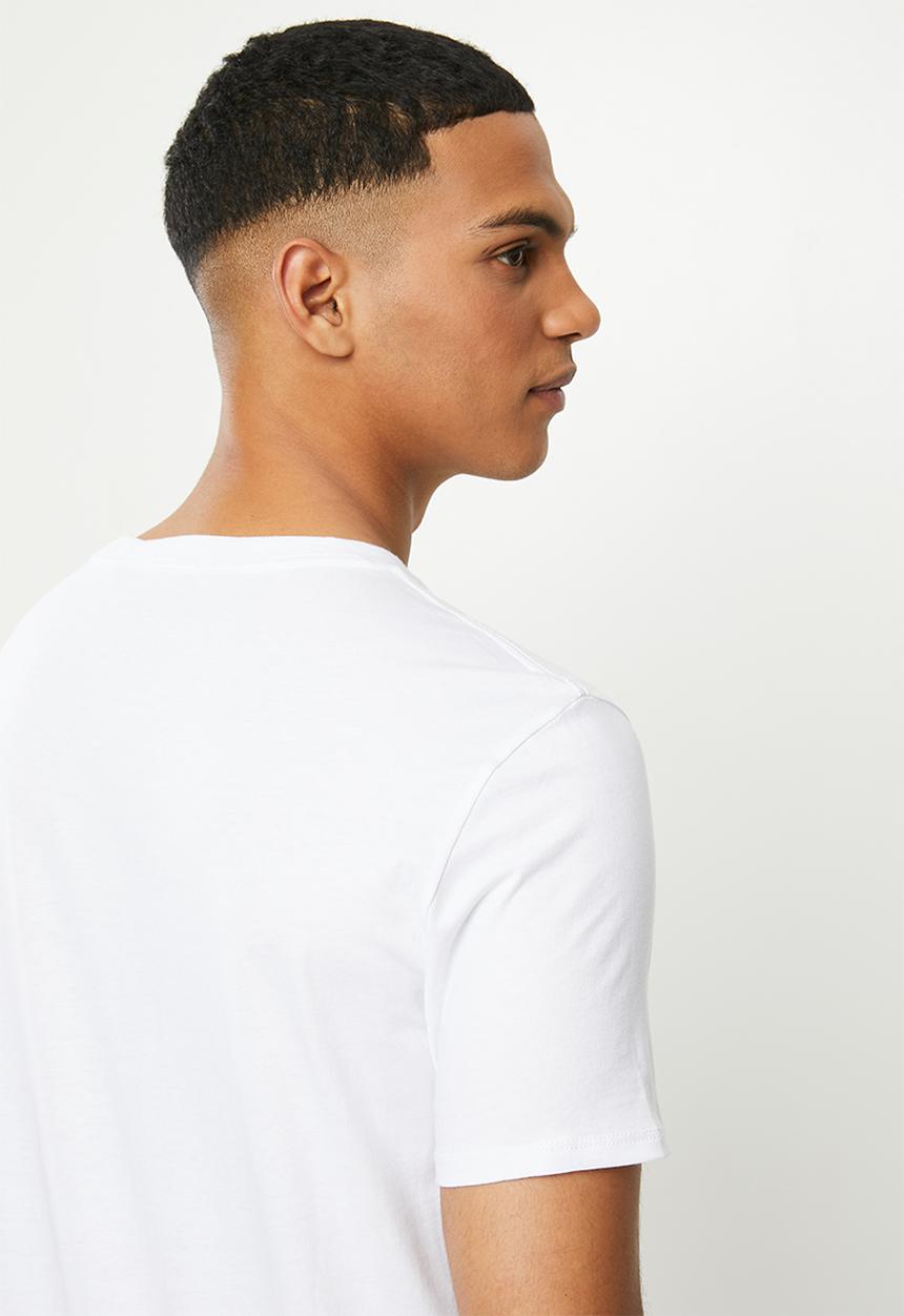 GUESS - Short sleeve Guess core triangle tee -  white