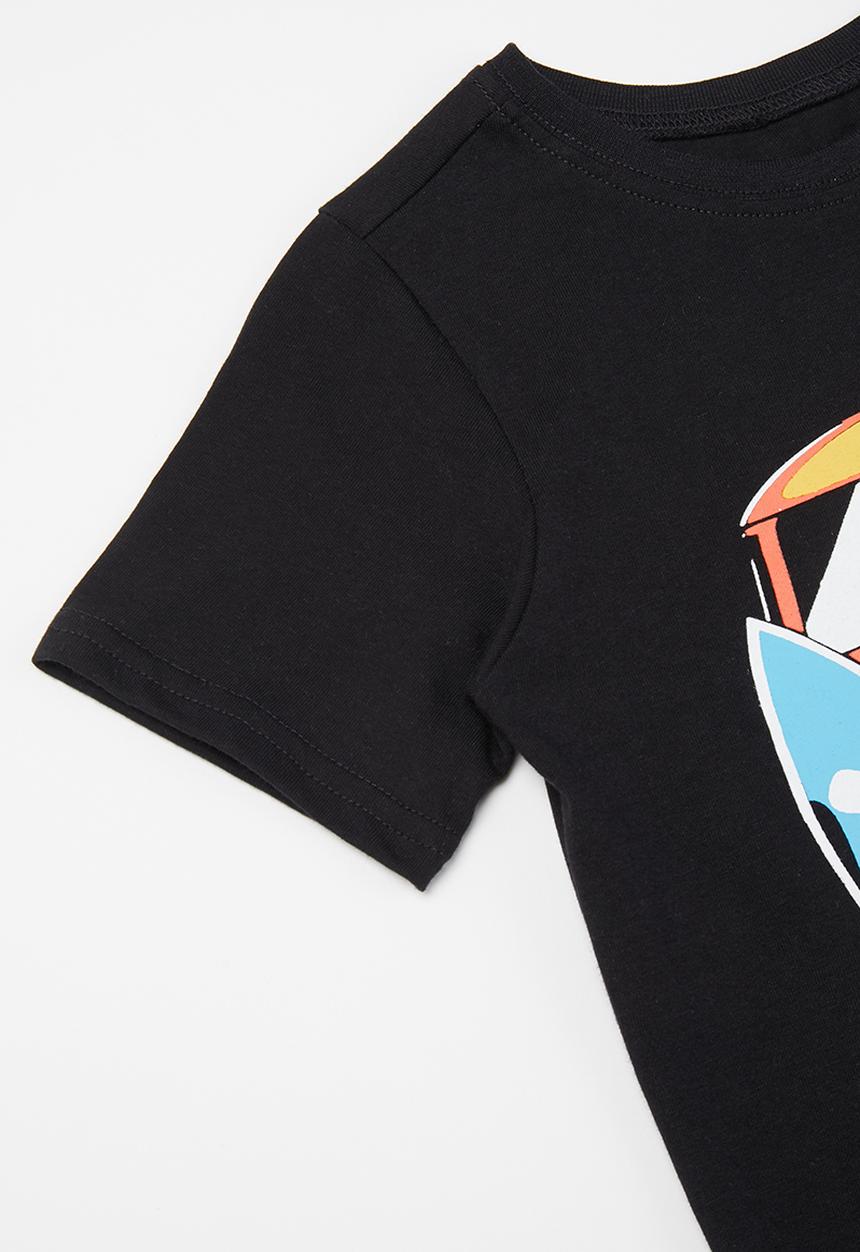 Pop Candy - Hi-lo printed tee - black
