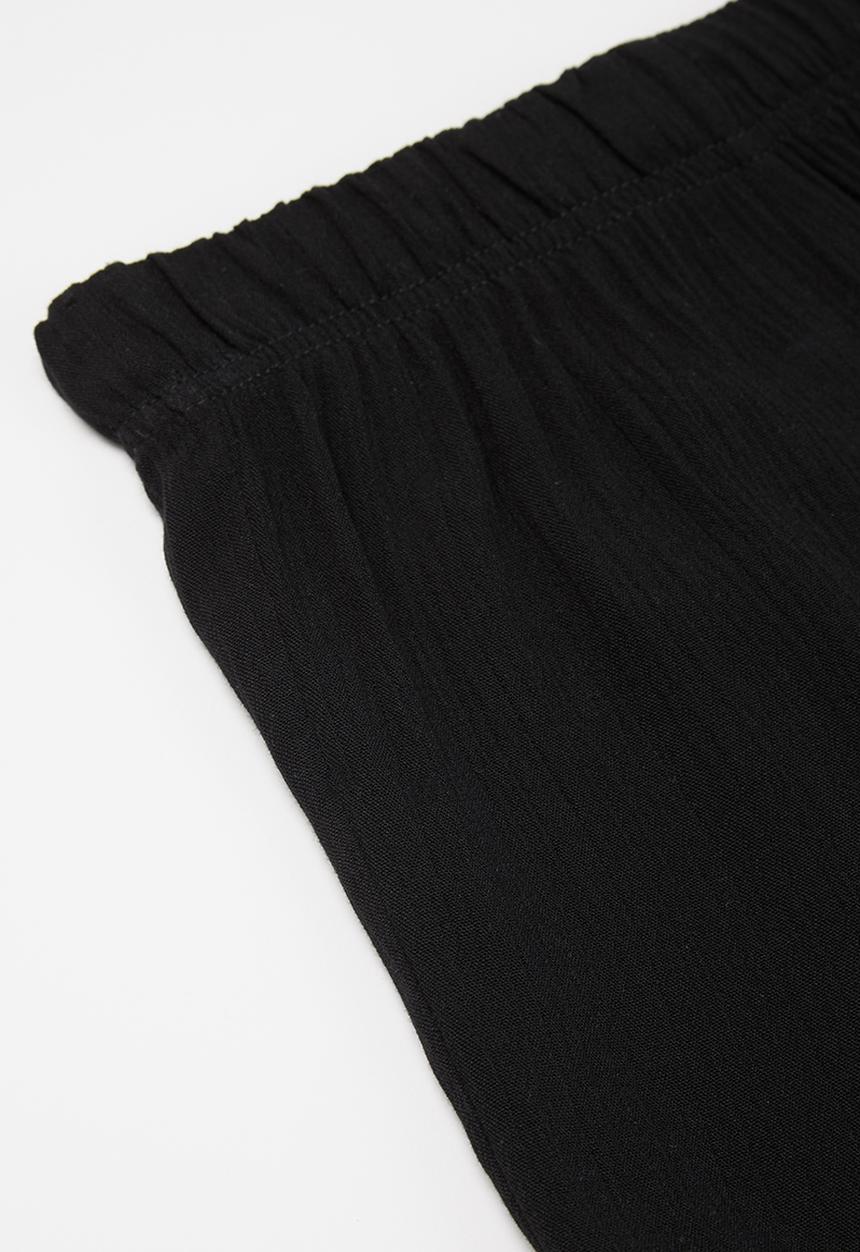 Pop Candy - Girls elasticated woven short - black