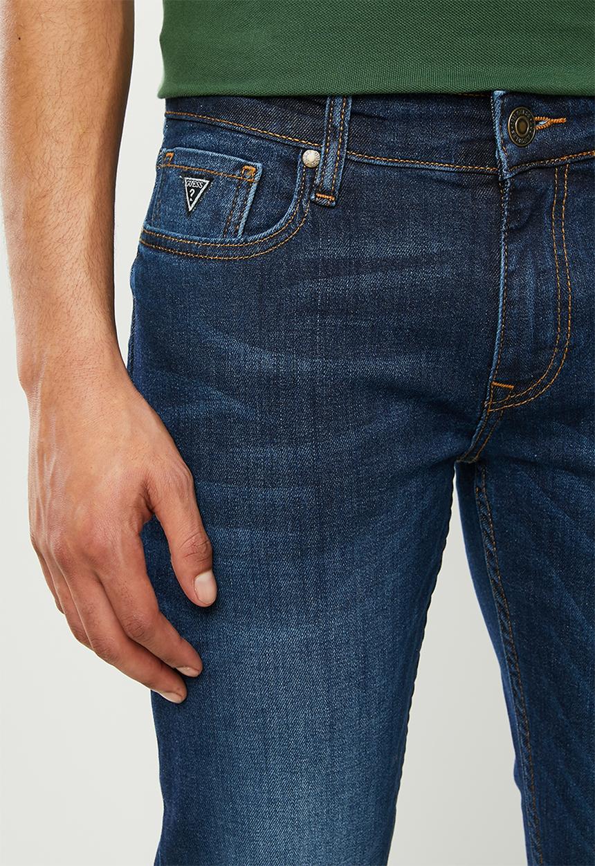 GUESS - Slim straight leg jeans - mid blue