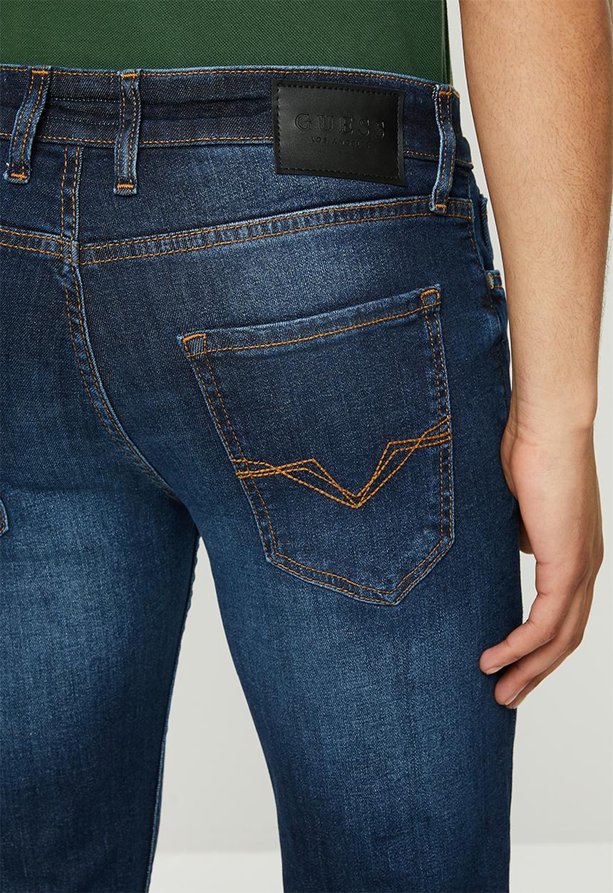 GUESS - Slim straight leg jeans - mid blue