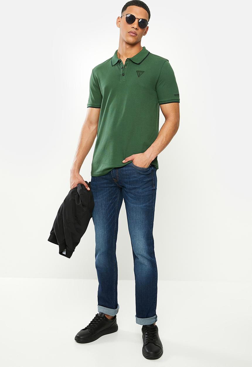 GUESS - Slim straight leg jeans - mid blue