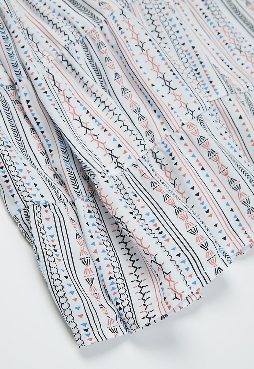 Pop Candy - Patterned tiered dress - multi