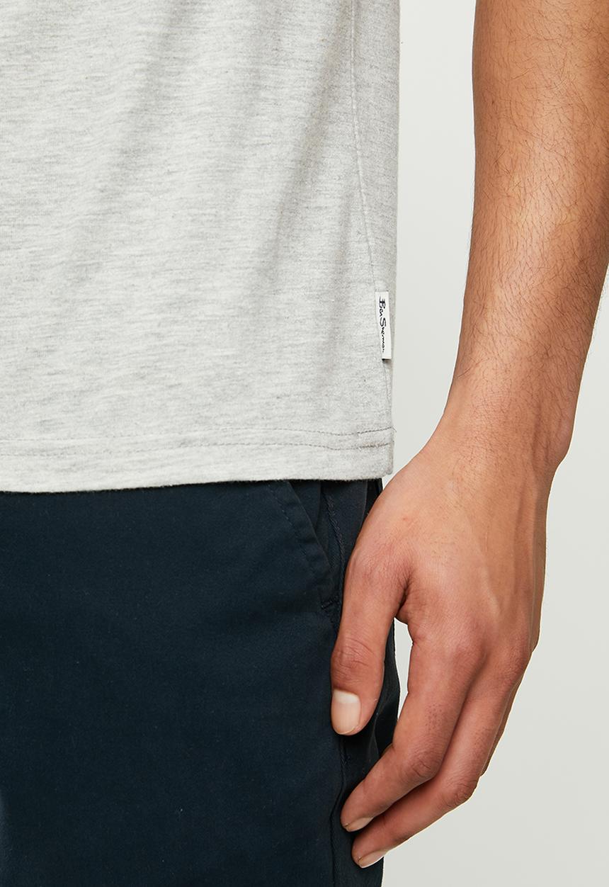 Ben Sherman - Shattered target print tee - grey