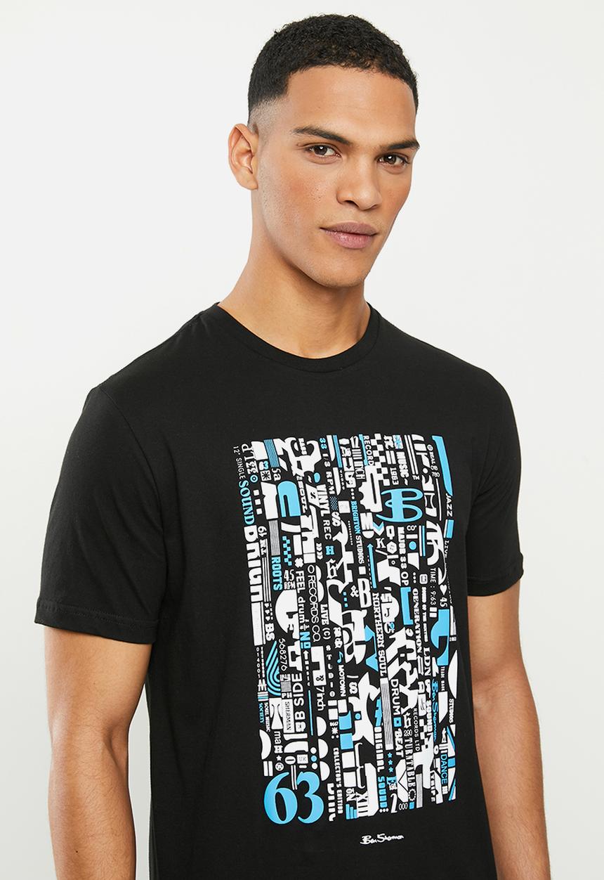 Ben Sherman - Abstract tee - black
