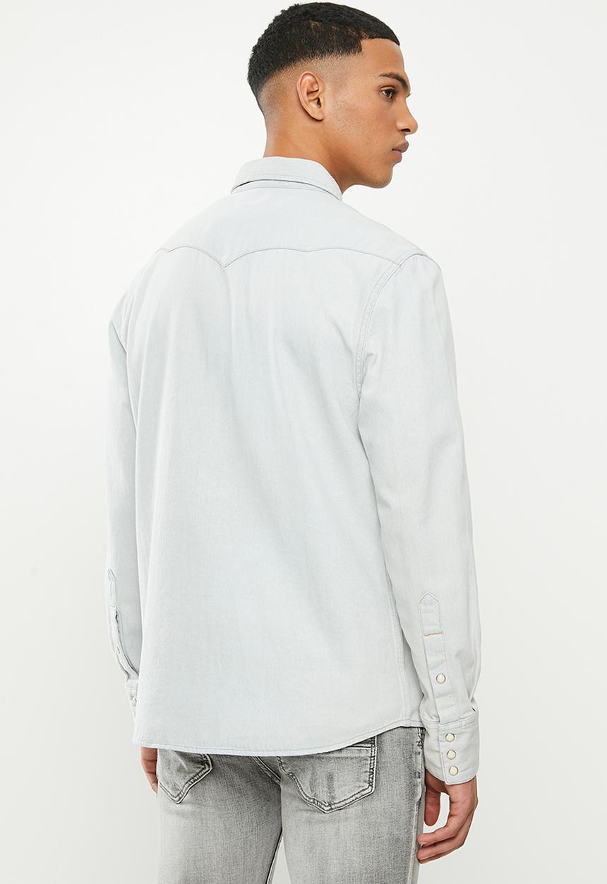 Wrangler - Denim regular fit  shirt - blue 