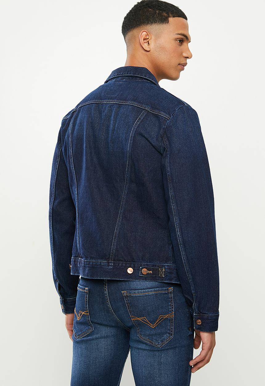 Wrangler - Denim regular fit jacket - dark wash
