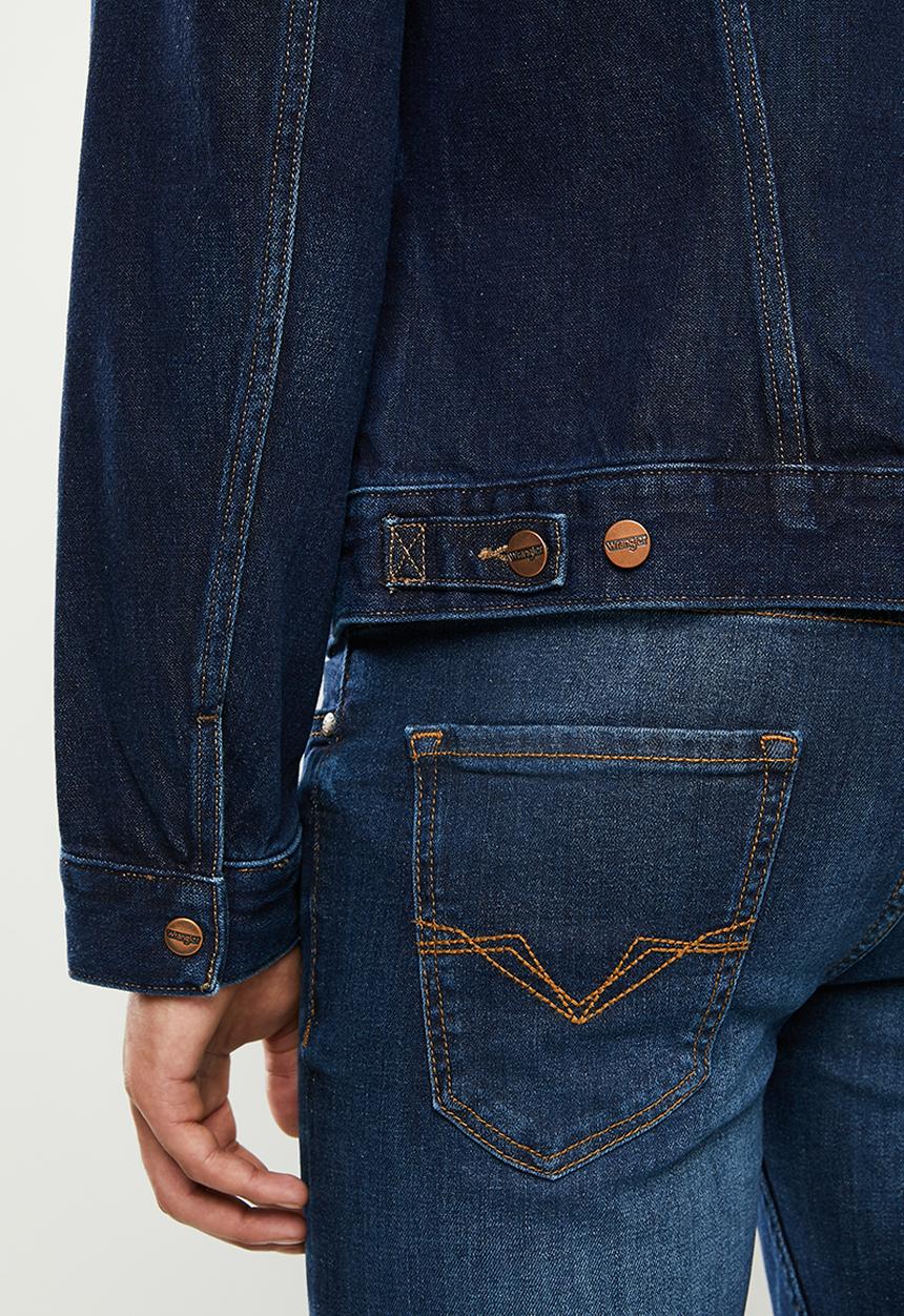 Wrangler - Denim regular fit jacket - dark wash