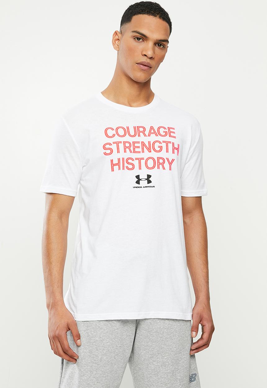 Under Armour - UA kazoku csh short sleeve tee - white