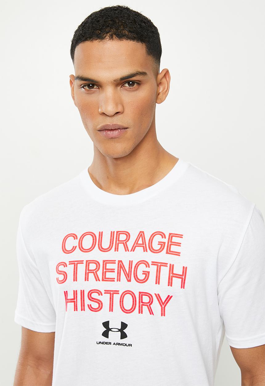 Under Armour - UA kazoku csh short sleeve tee - white