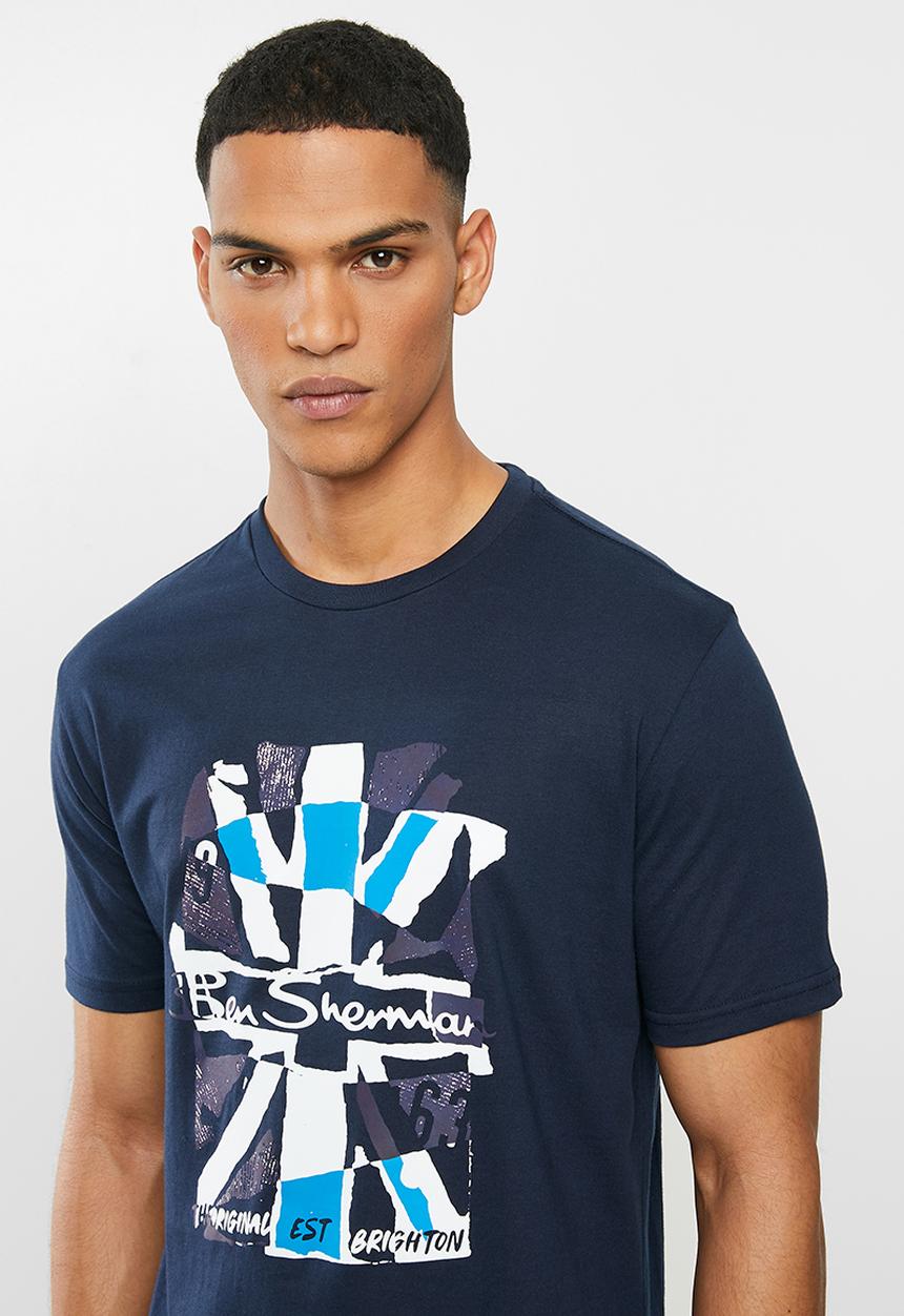 Ben Sherman - Union jack tee - navy