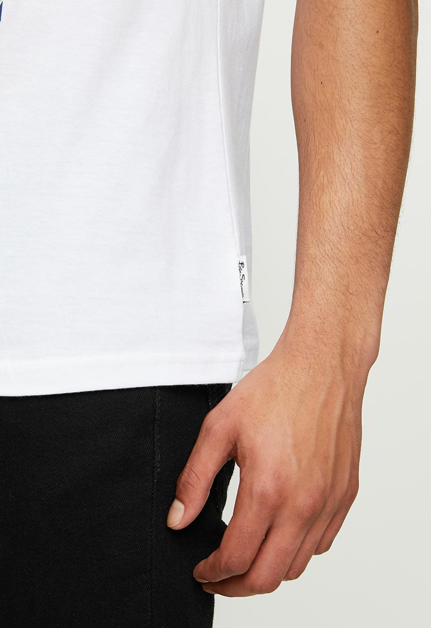 Ben Sherman - Abstract tee - white