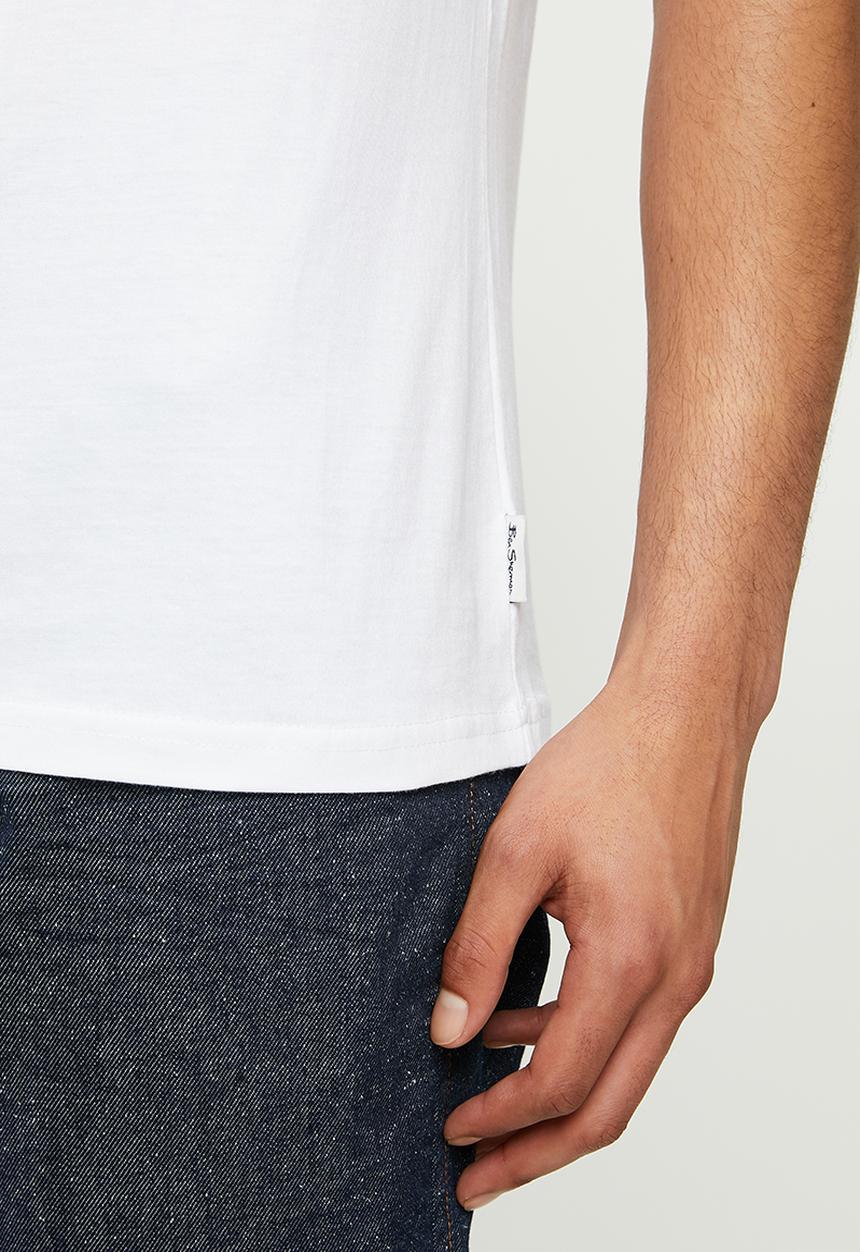 Ben Sherman - Union jack tee - white