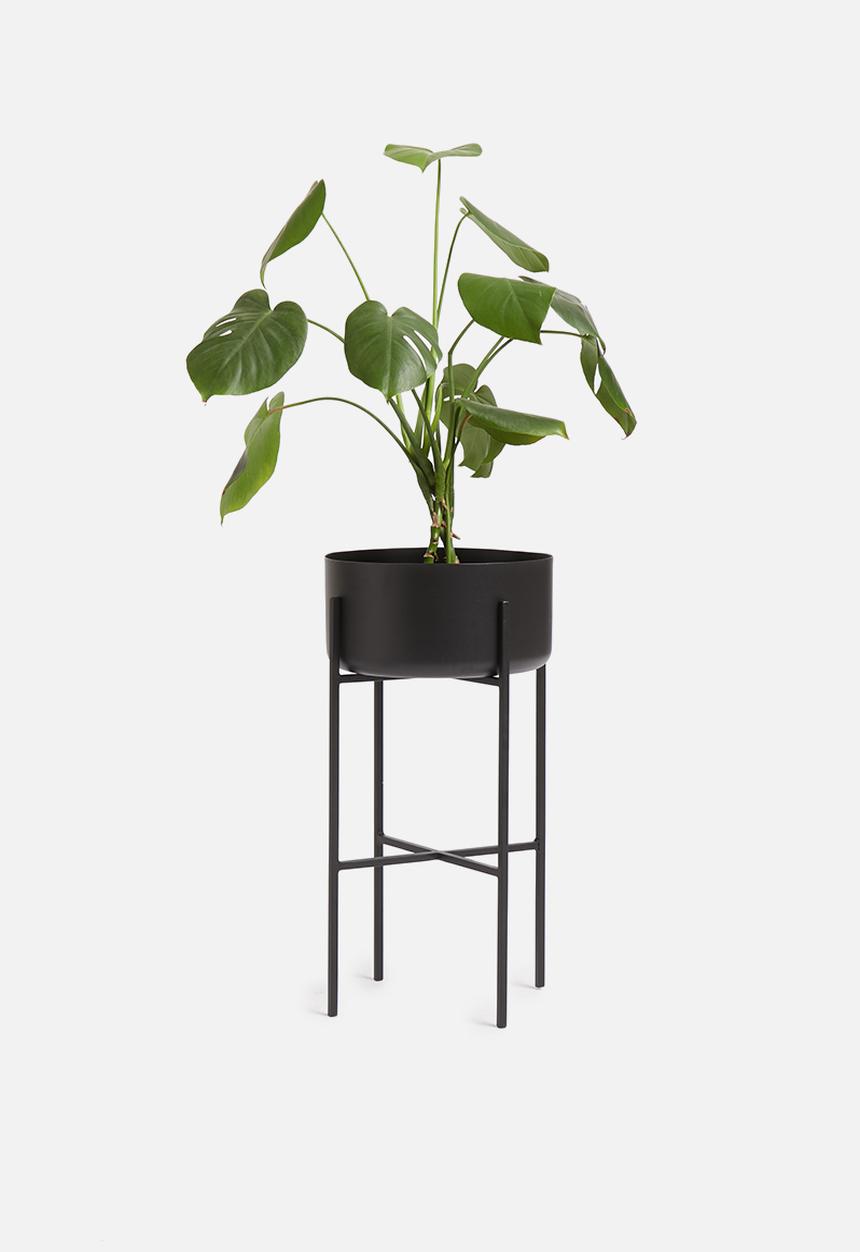 Sixth Floor - Standing dome planter - black