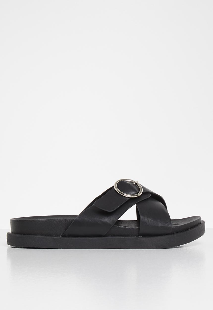 Jada - Big buckle slide - black
