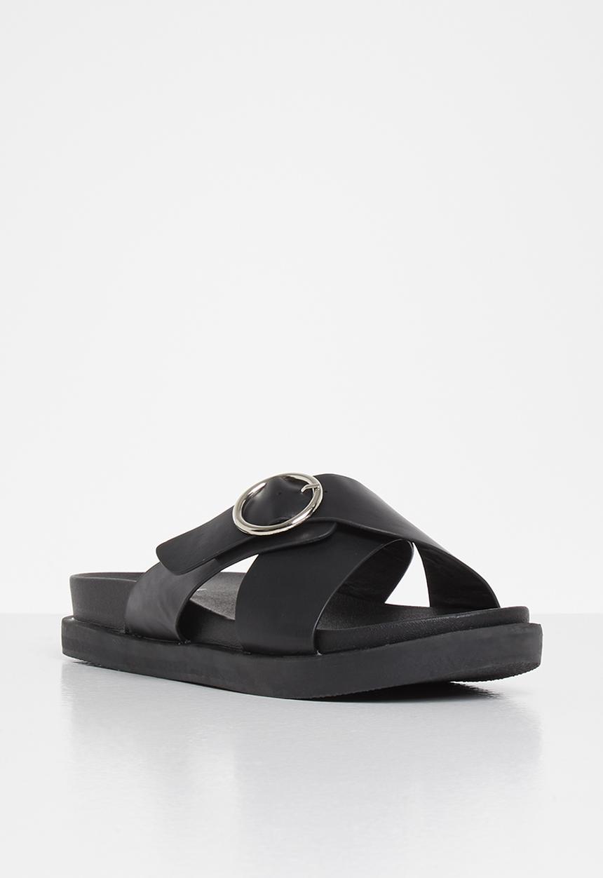 Jada - Big buckle slide - black