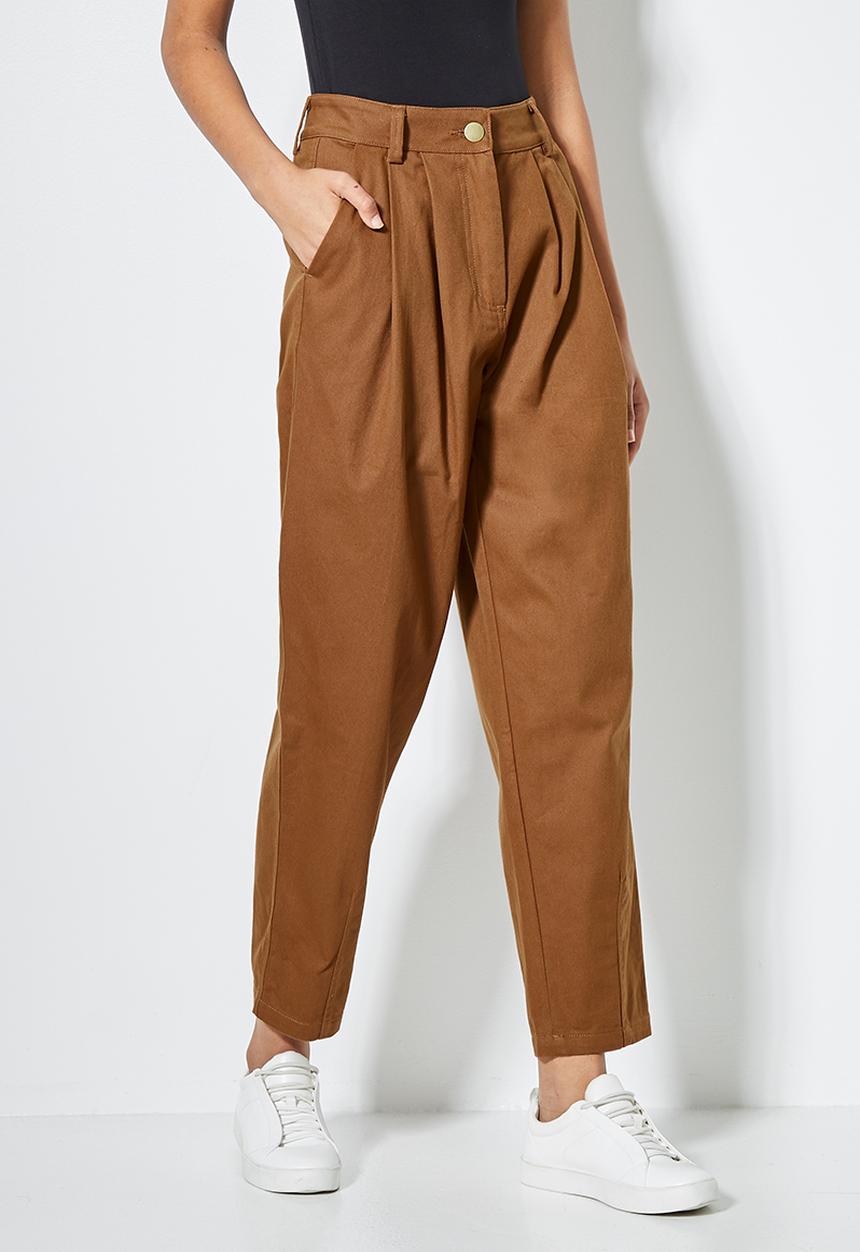 Superbalist - Balloon trousers - tobacco