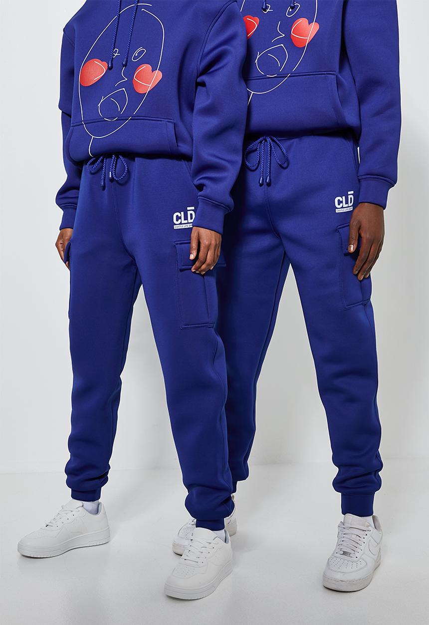 Thebe Magugu extra curricular  x CLD - Thebe Magugu extra curricular  x CLD  sweat pants - cobalt