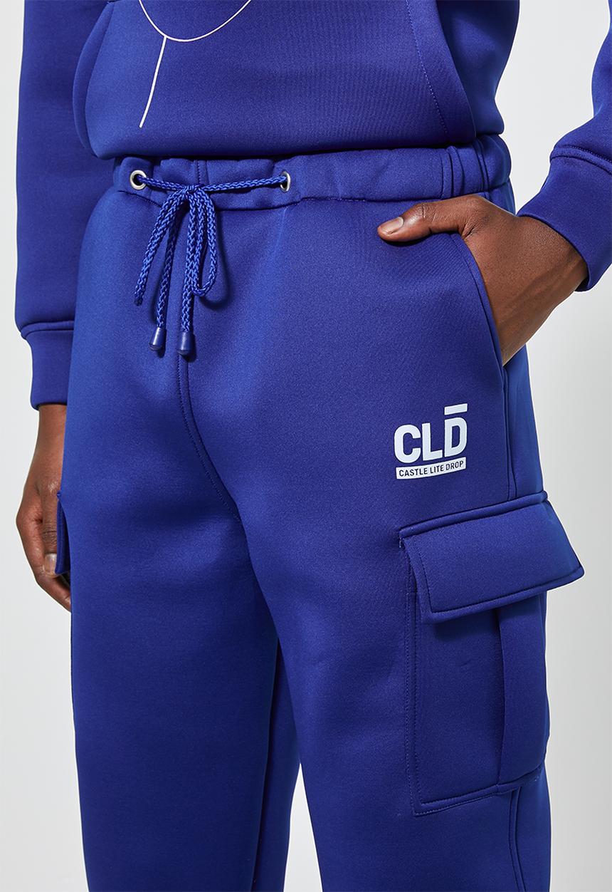 Thebe Magugu extra curricular  x CLD - Thebe Magugu extra curricular  x CLD  sweat pants - cobalt