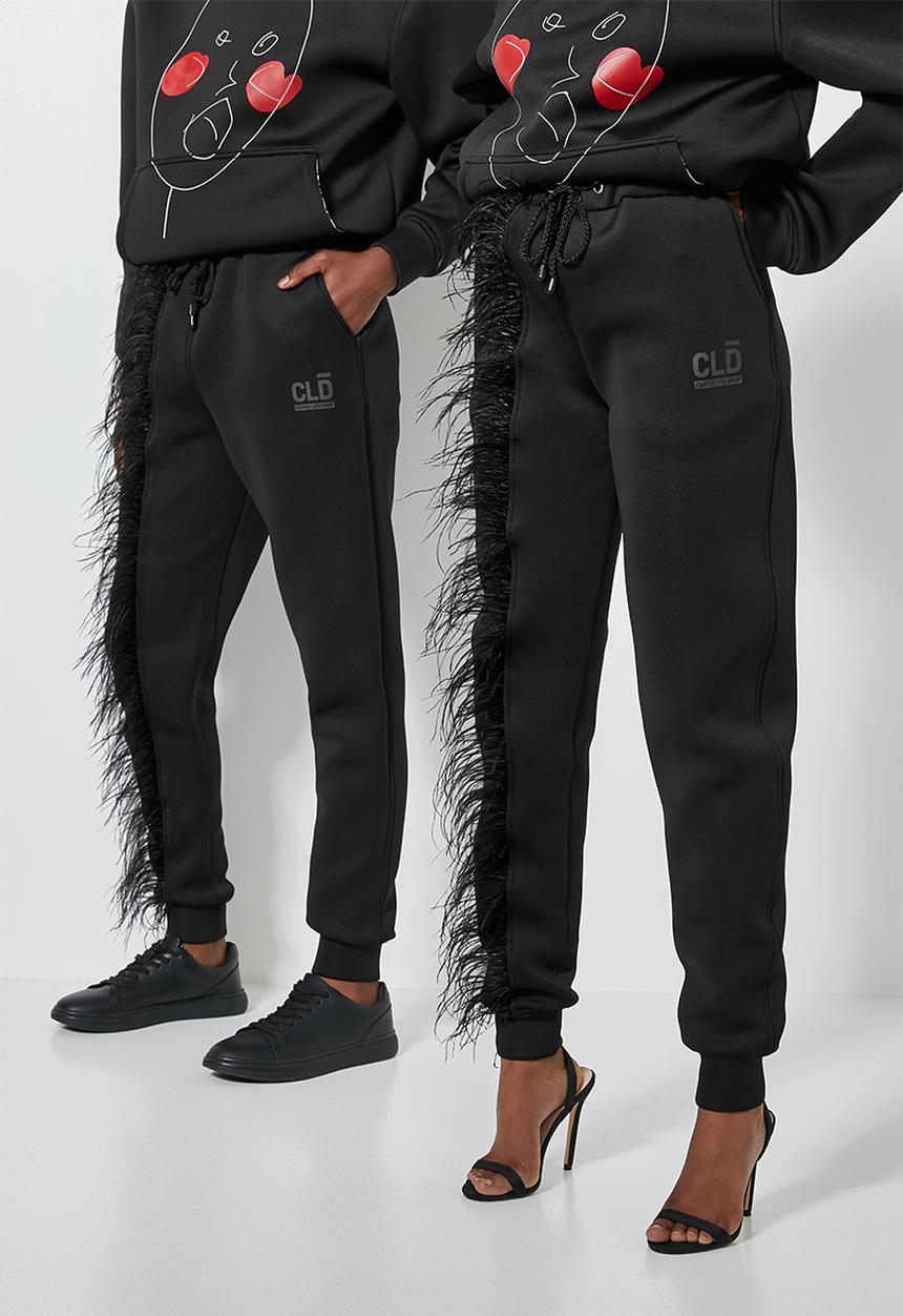 Thebe Magugu extra curricular  x CLD - Thebe Magugu extra curricular  x CLD sweat pants - black
