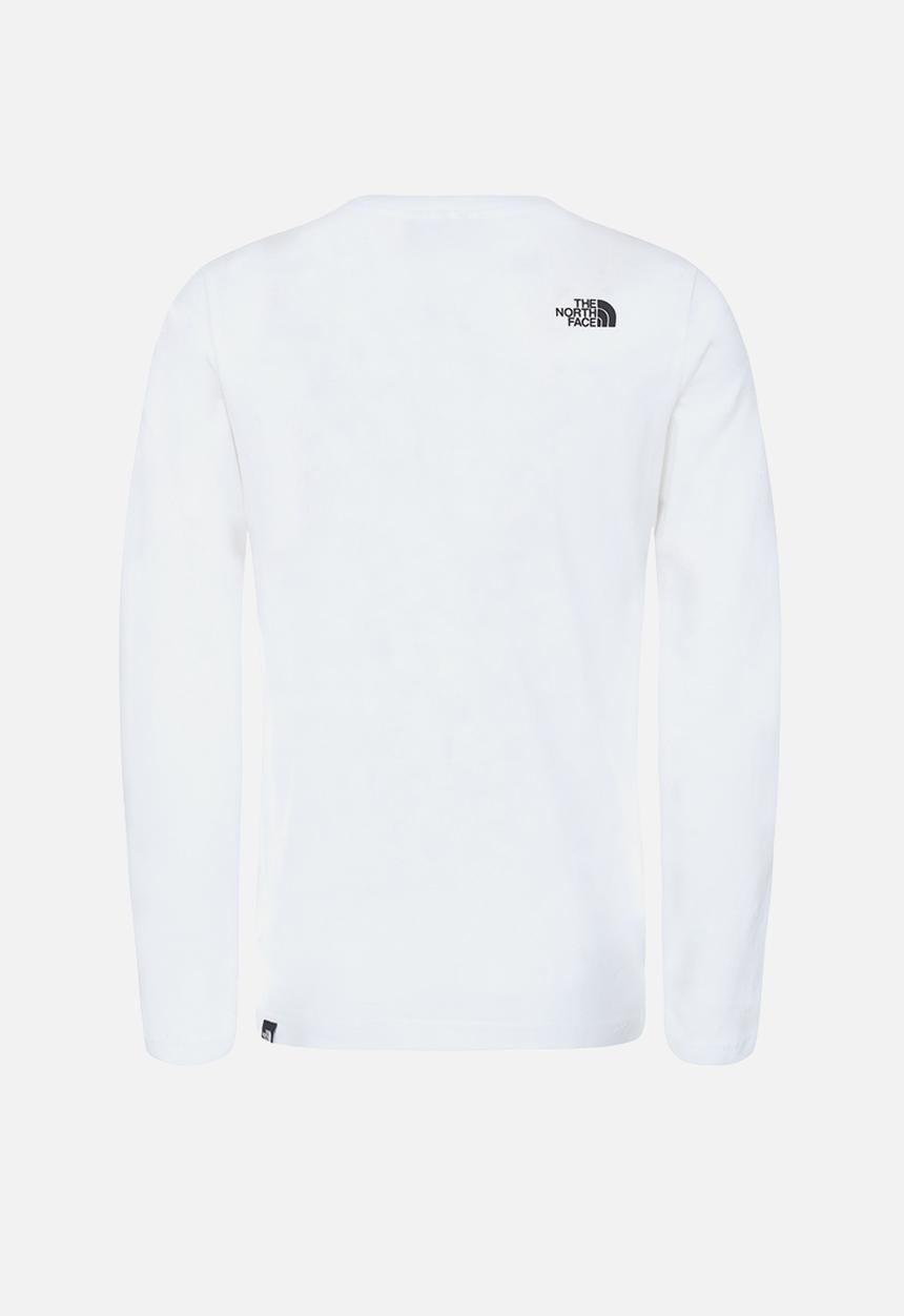 The North Face - Long sleeve box logo tee - white