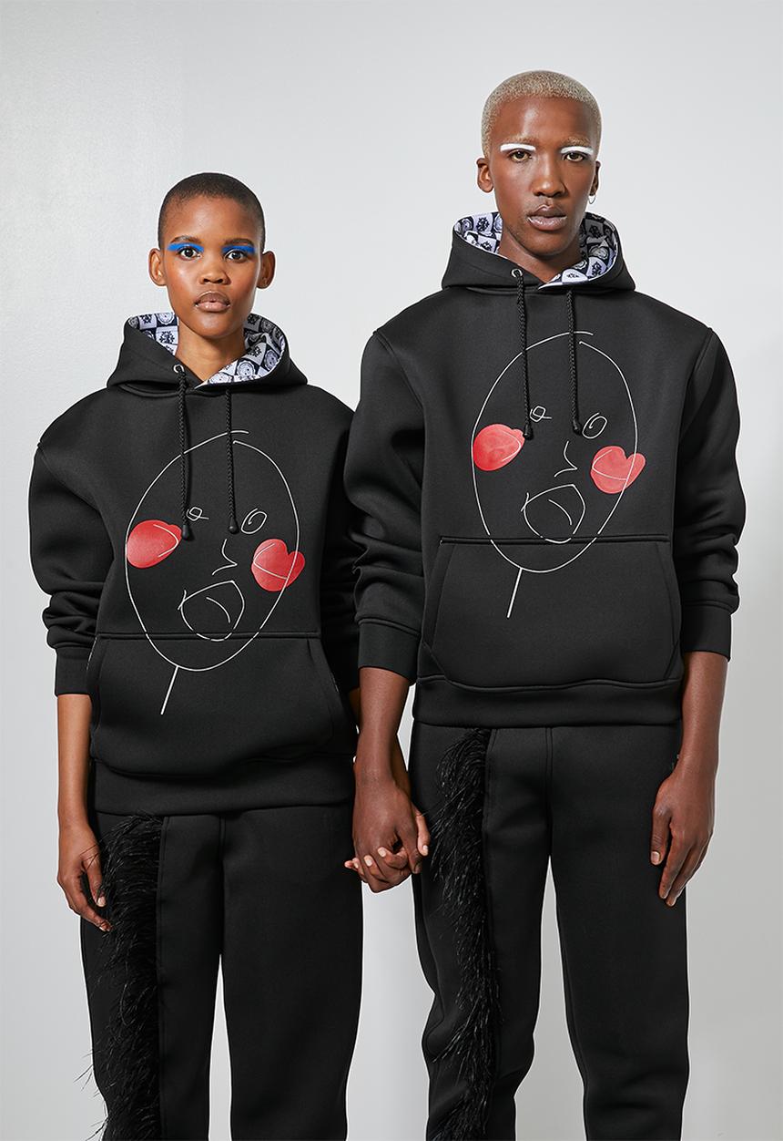 Thebe Magugu extra curricular  x CLD - Thebe Magugu extra curricular x CLD sweat hoodie - black