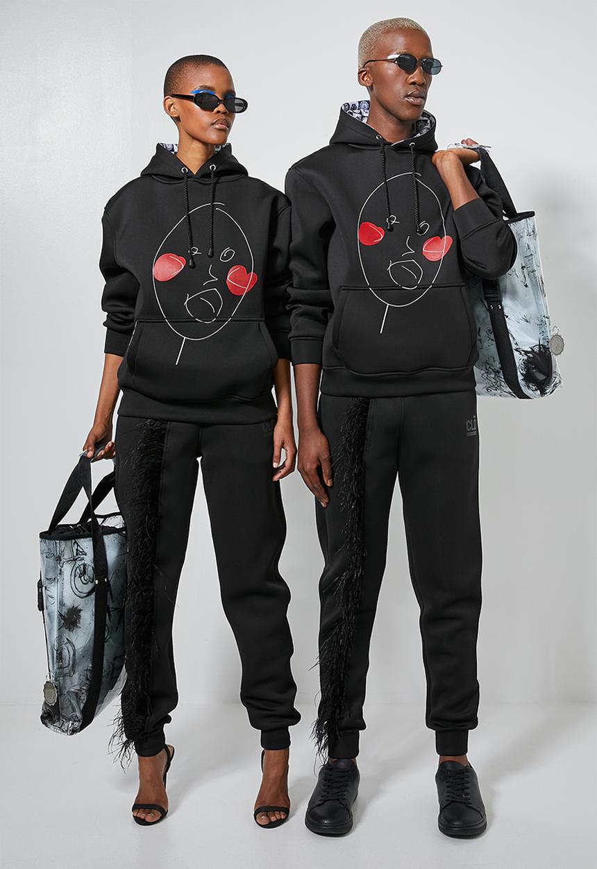 Thebe Magugu extra curricular  x CLD - Thebe Magugu extra curricular x CLD sweat hoodie - black