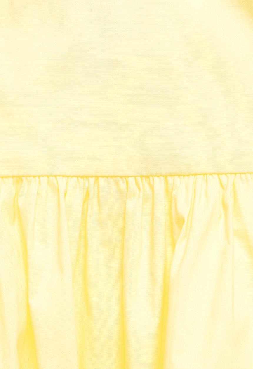 Blake - Fit & flare v-neck mini dress - lemon