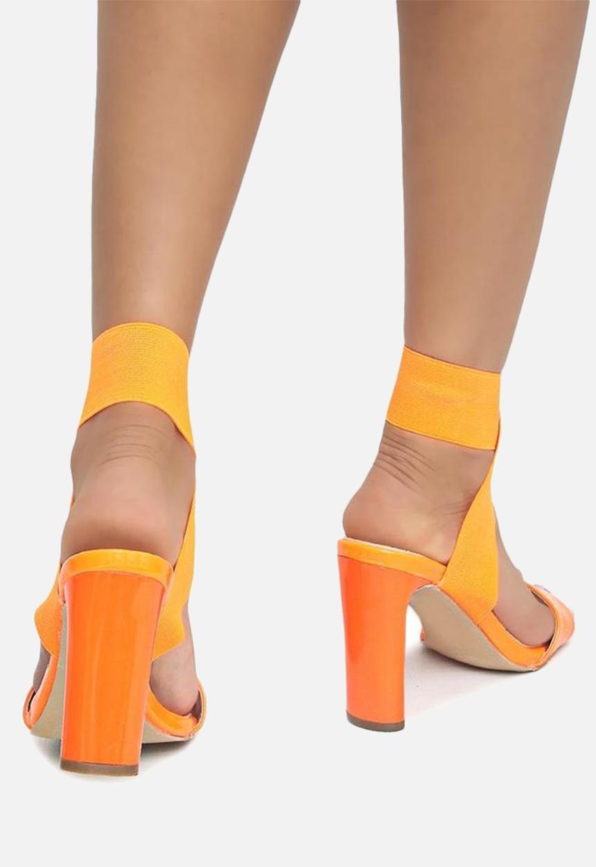 Seduction - Criss-cross heel - orange