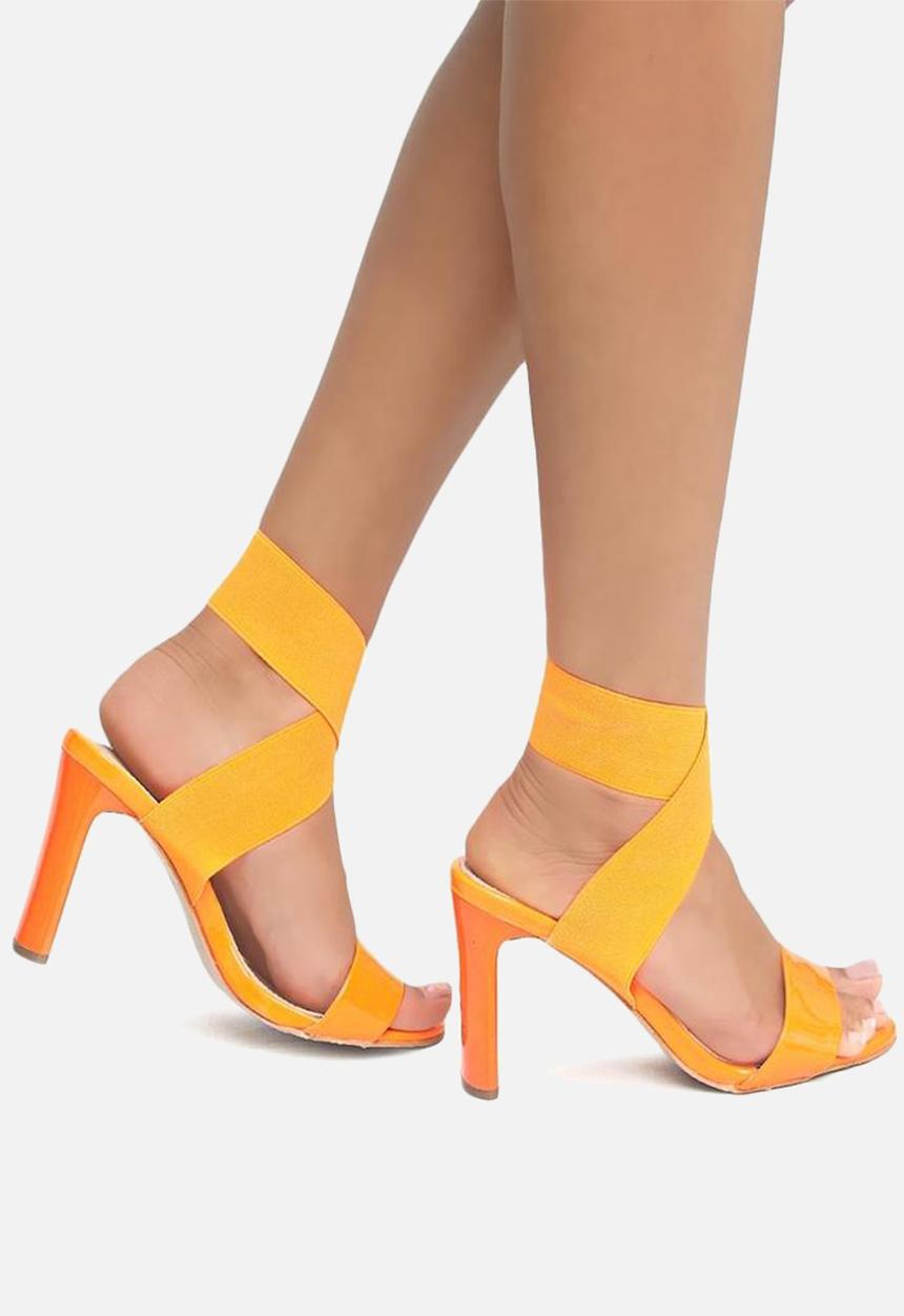 Seduction - Criss-cross heel - orange