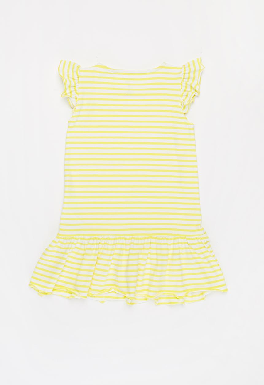 Name It - Jill short sleeve dress - yellow & white