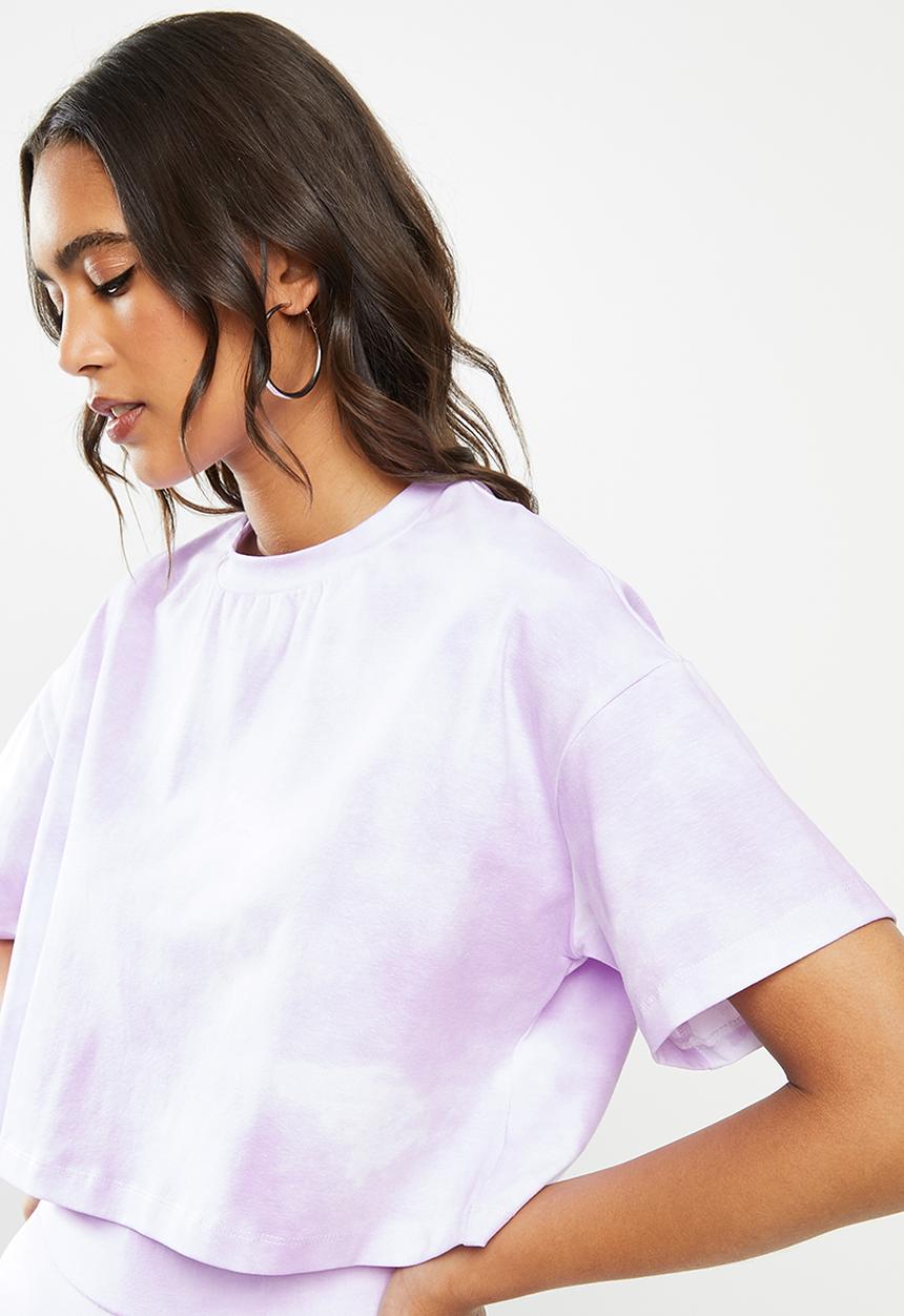 Blake - Cropped oversized tee-tie dye