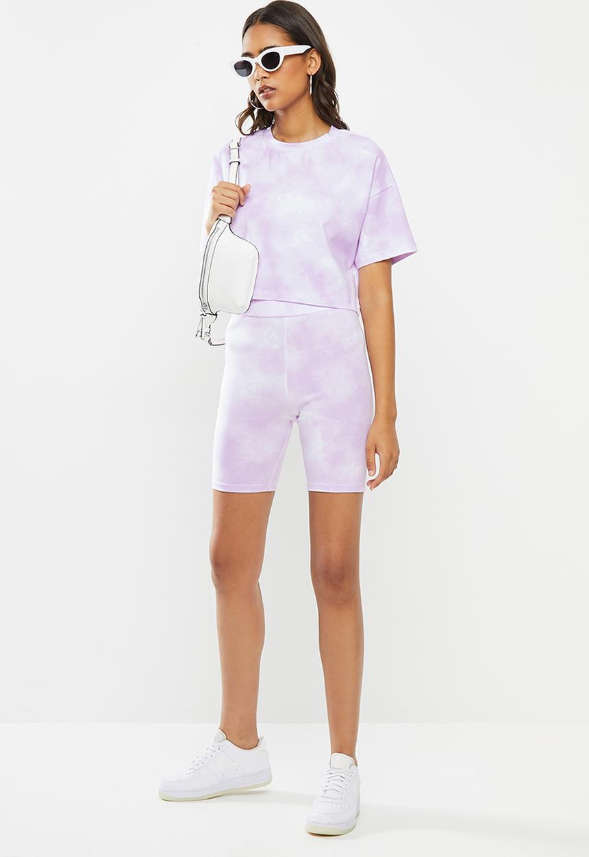 Blake - Cropped oversized tee-tie dye