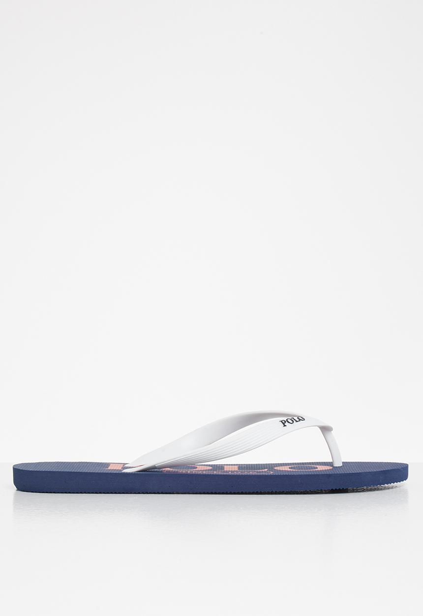 POLO - Mens kylo polo logo flip flop - navy & white