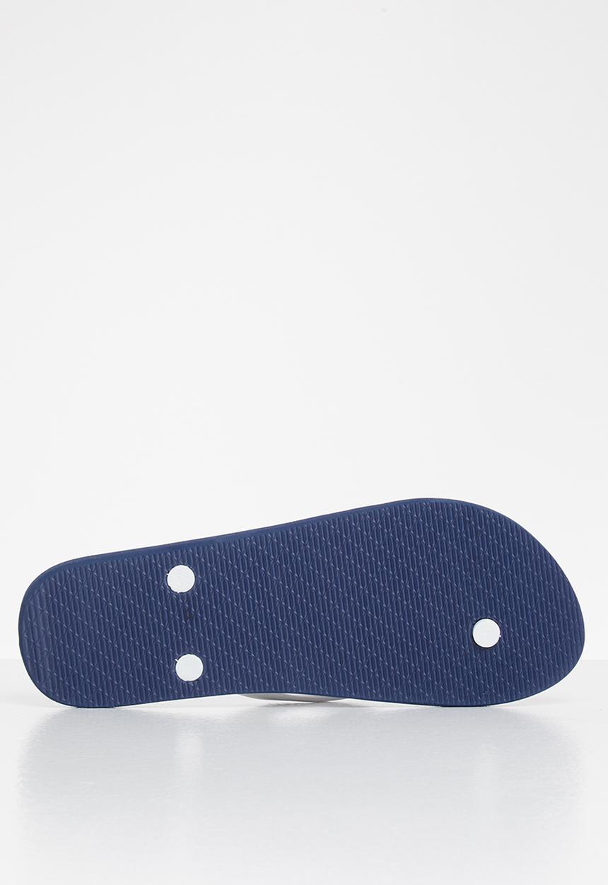 POLO - Mens kylo polo logo flip flop - navy & white