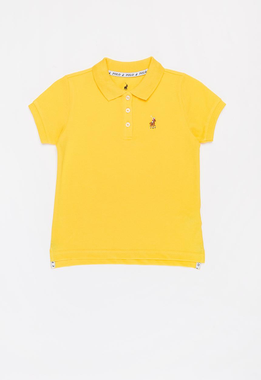 POLO - Girls nina short sleeve golfer - yellow