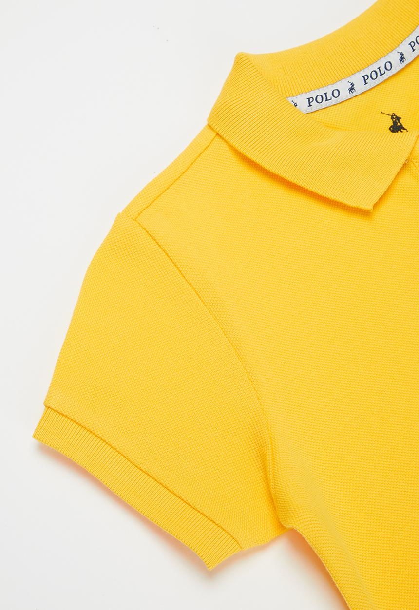 POLO - Girls nina short sleeve golfer - yellow