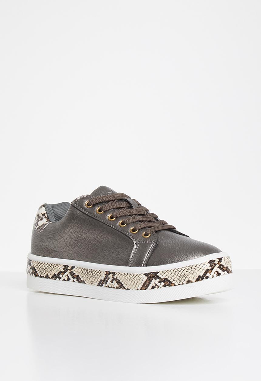 Tom Tom - Bebe snake sneaker - pewter