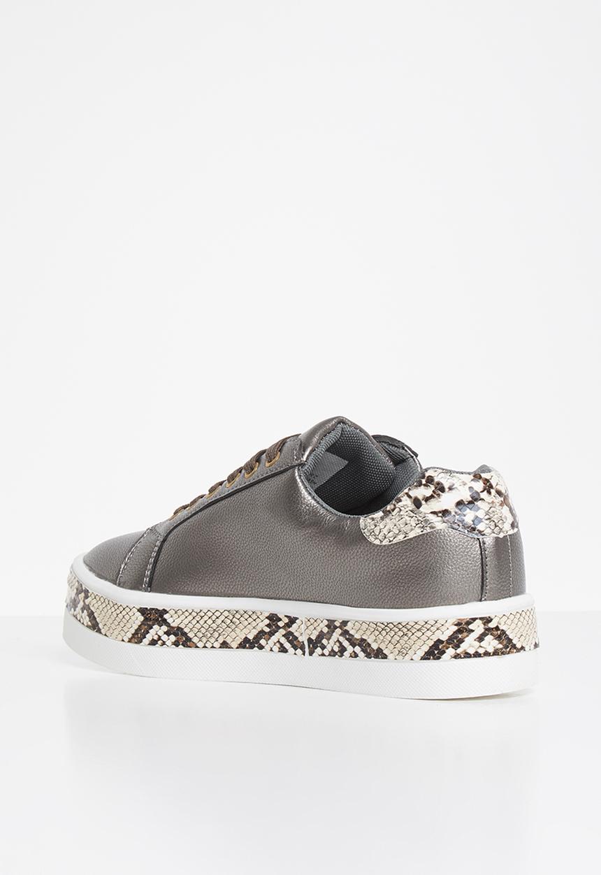 Tom Tom - Bebe snake sneaker - pewter