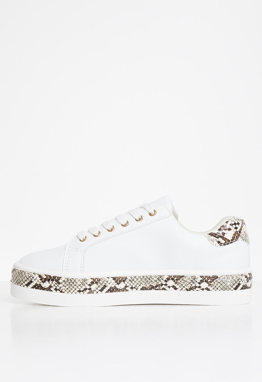 Tom Tom - Bebe snake sneaker - white