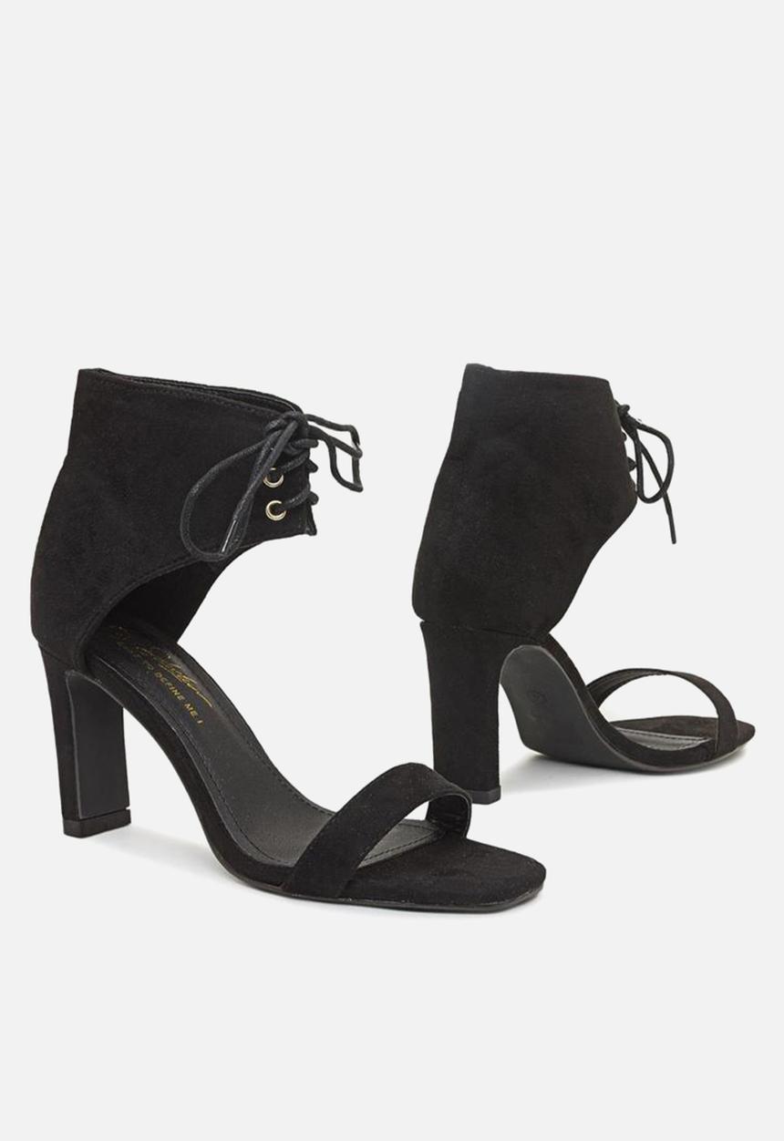 Seduction - Front tie heel - black