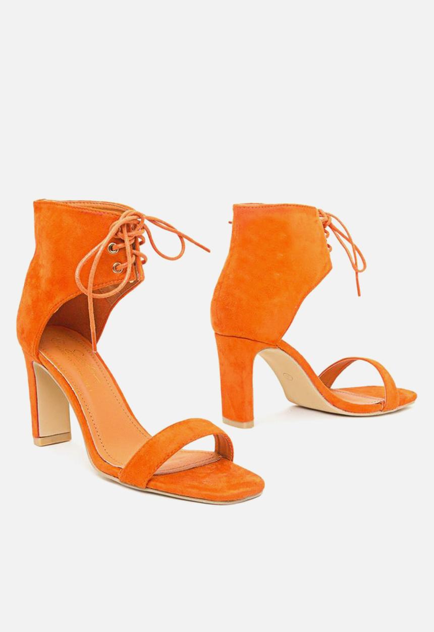 Seduction - Front tie heel - orange