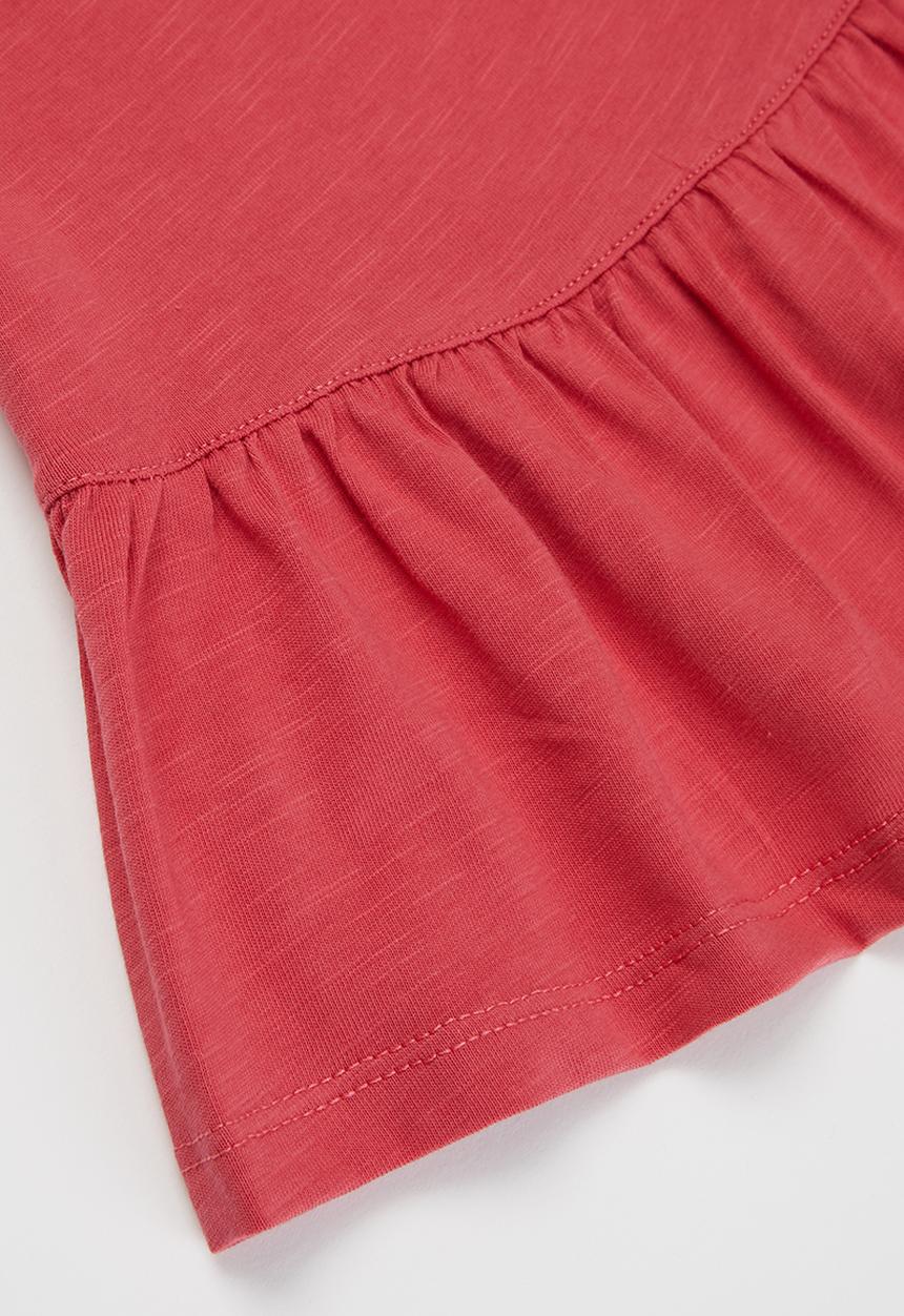 POLO - Girls jada frilled tee - pink