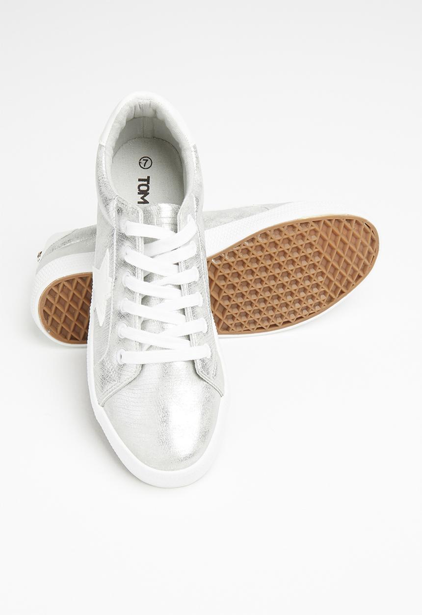 Tom Tom - Star metallic sneaker - silver