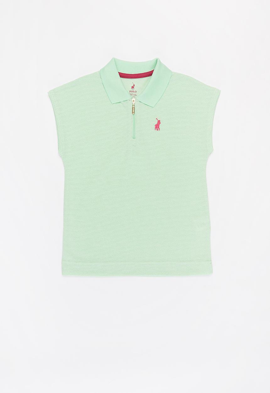 POLO - Girls hailey qtr zip golfer - green