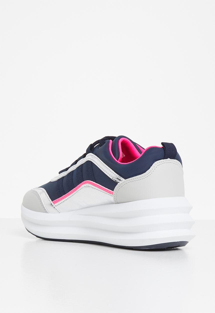 Tom Tom - Panel-mix sneaker - navy